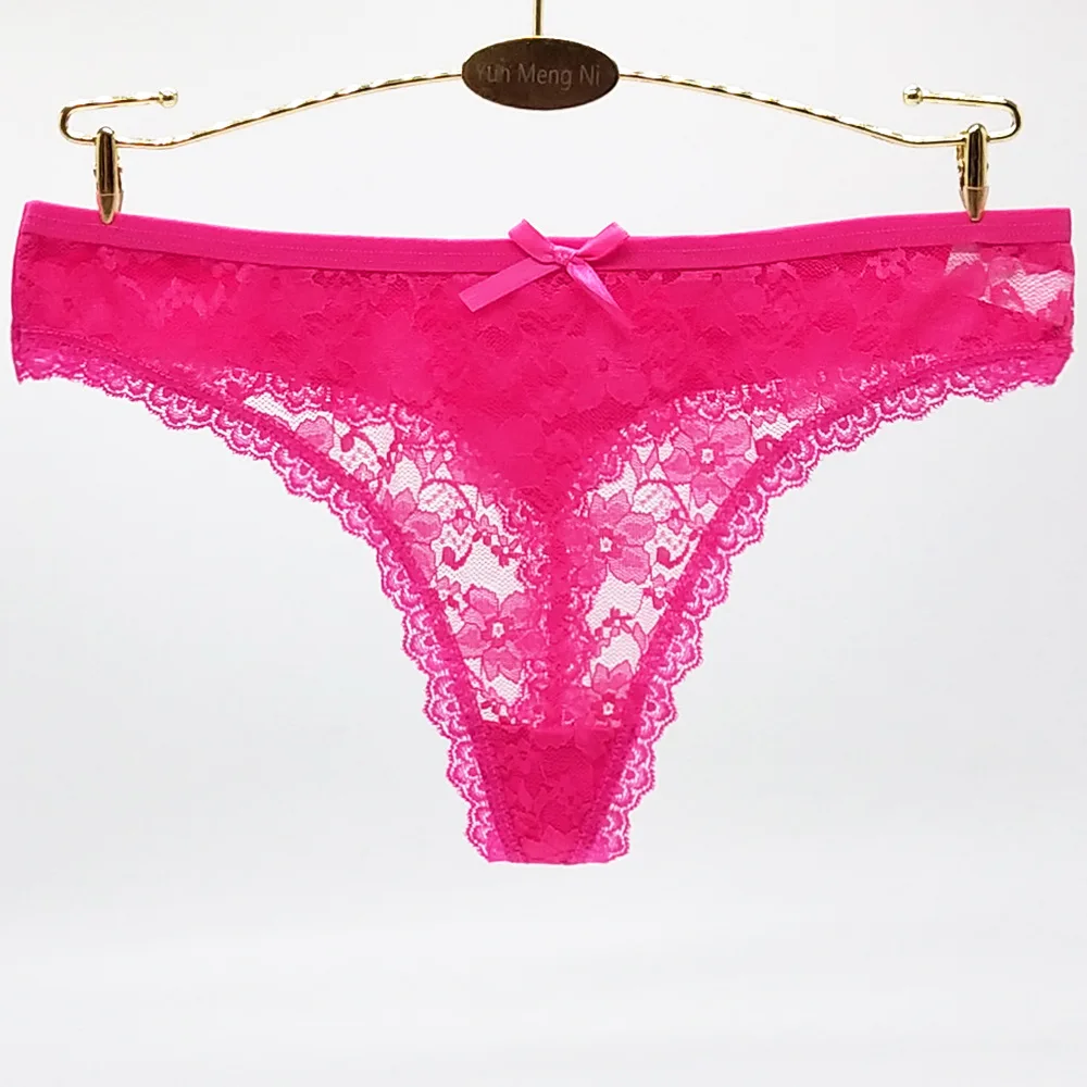 Стринги кружевные сексуальные трусики Женская прозрачное дамское нижнее белье с