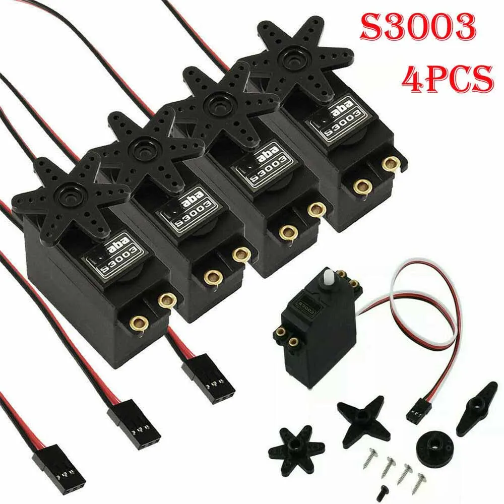 4 шт. S3003 стандартный сервопривод для RC Futaba HPI Tamiya Kyosho Duratrax GS гоночный автомобиль