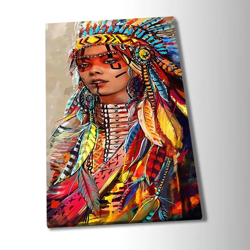 Kopen Wall Art Canvas Inheemse Indiase Schilderkunst Posters Prints Art Painting Voor Woonkamer Home Decor 1T