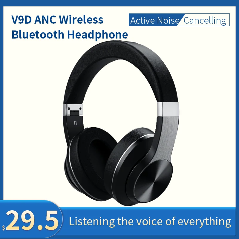 

Foldable wireless bluetooth headset active noise reduction gaming stereo headphones For mobile computer