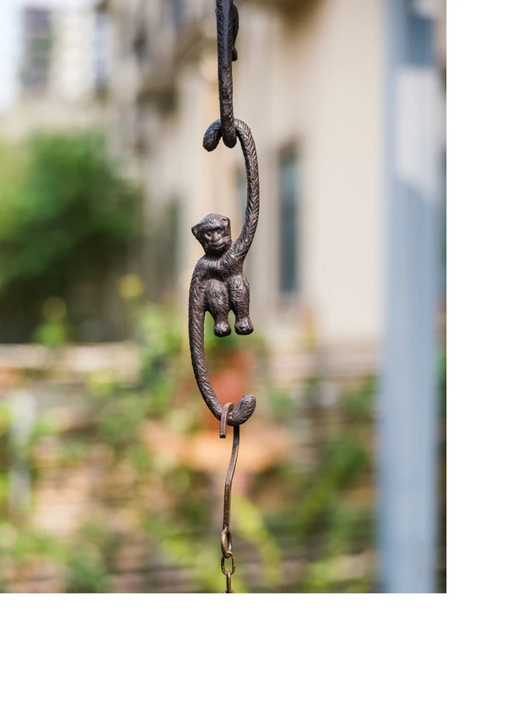 Садовый декор красивая декоративная обезьяна чугунный крючок | Дом и сад