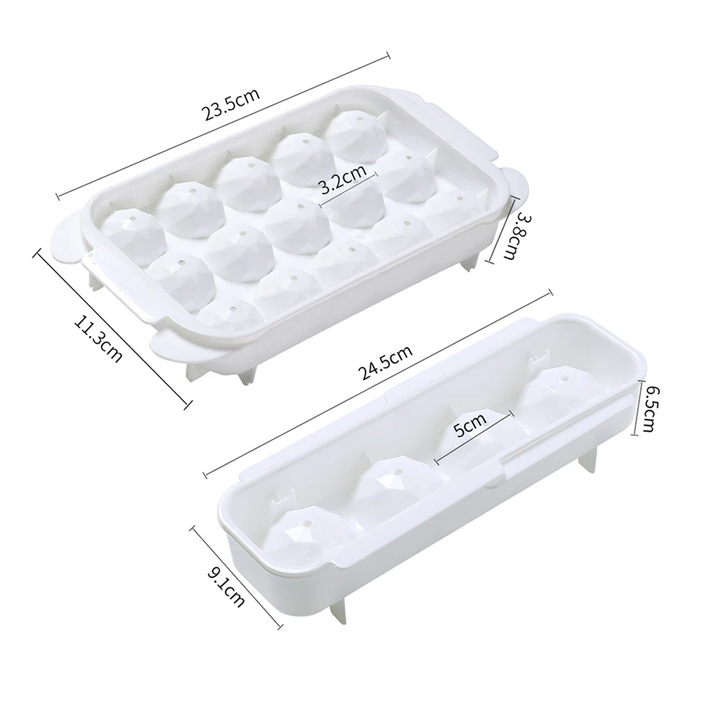 

2 Styles Wine Water Drink Ice Maker Cool Mold Mould Round Bar Tools Ice Cube Spirits Ice Ball Mold Ice Cube Box