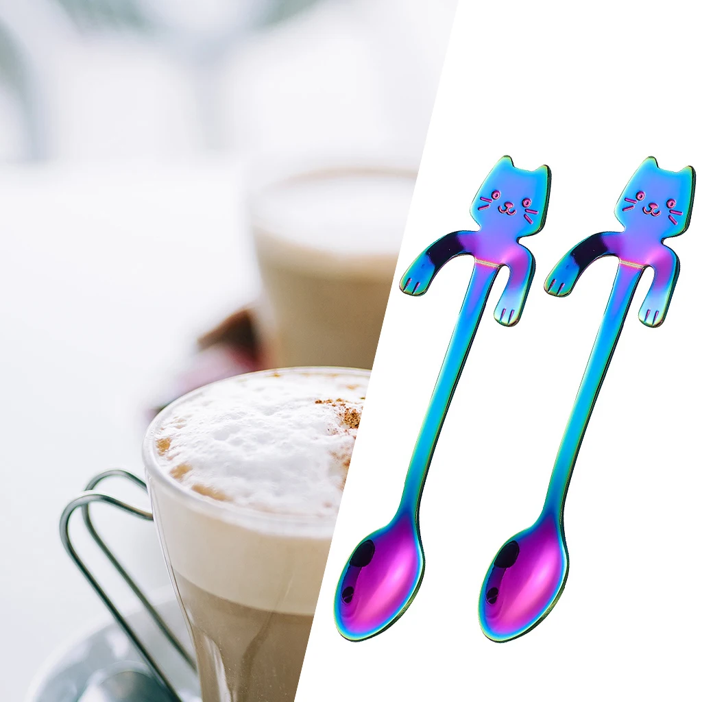 

Coffee Spoon Cute for Dessert Sugar Cappuccino Home Kitchen Restaurant