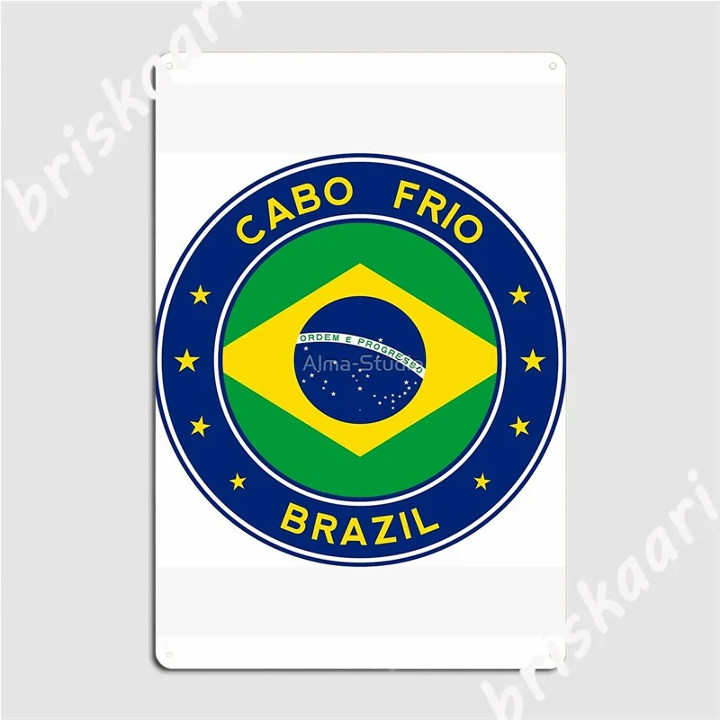 Cabo Frio бразильские металлические вывески кинотеатр гостиная живопись Декор