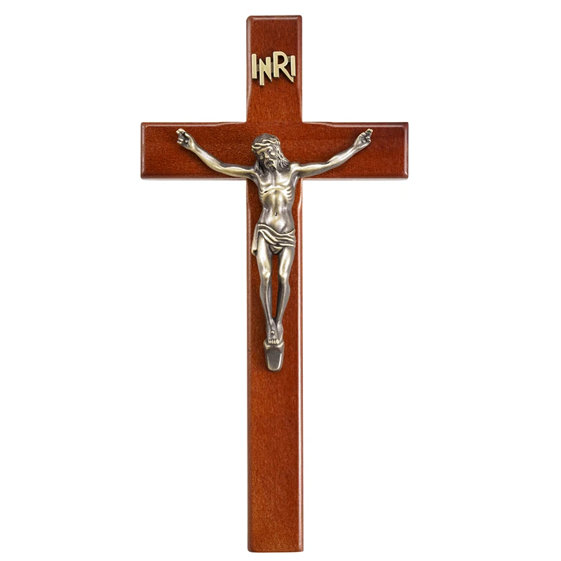 

Kilise eserler, katı ahşap çapraz, İsa mesih crucified raf, ev masa süslemeleri, kilise 29 cm katolik hediye
