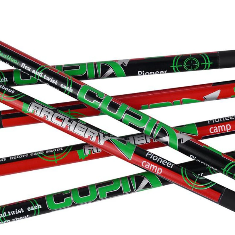 Стрелы из углеродного сплава для охоты стрелы стрельбы лука 16/17/18/20/22 дюймов 12 шт.