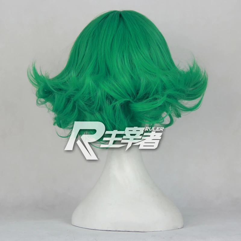 Парик для косплея Аниме One Punch Man Senritsu No Tatsumaki Короткие термостойкие волосы с