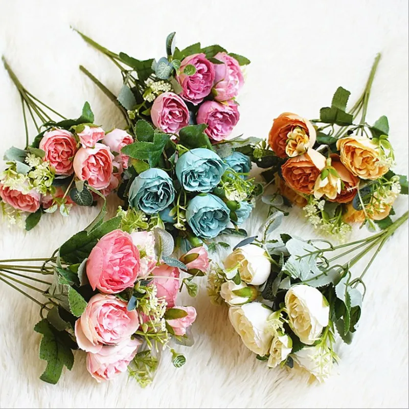 Букет пионов длиной 30 см вазы для домашнего использования свадебные аксессуары