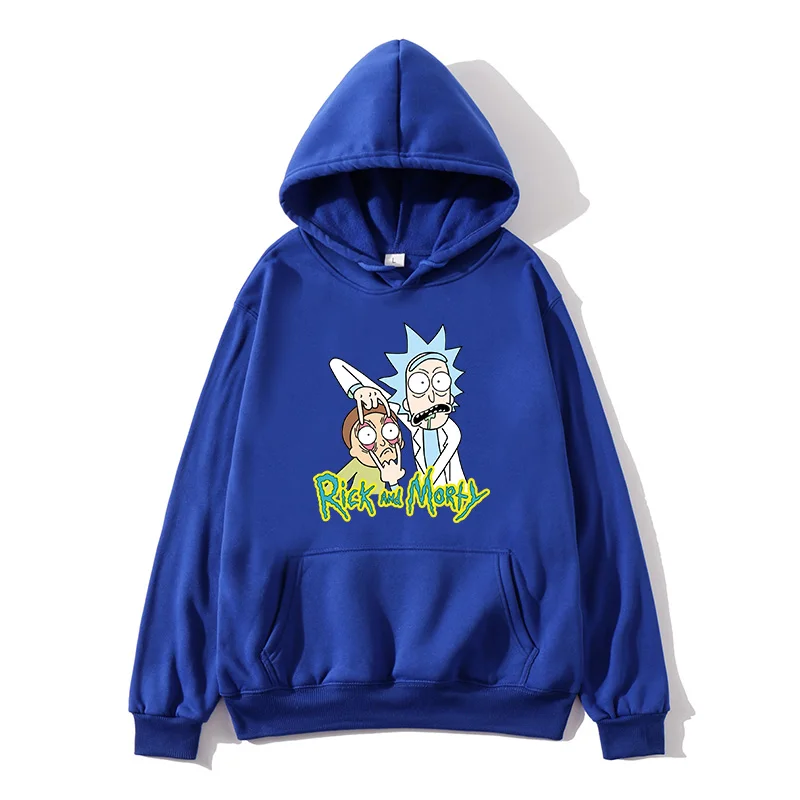 Аниме Толстовка Рик и Моти Мужская толстовка новинка 2020 хит свободный стиль для