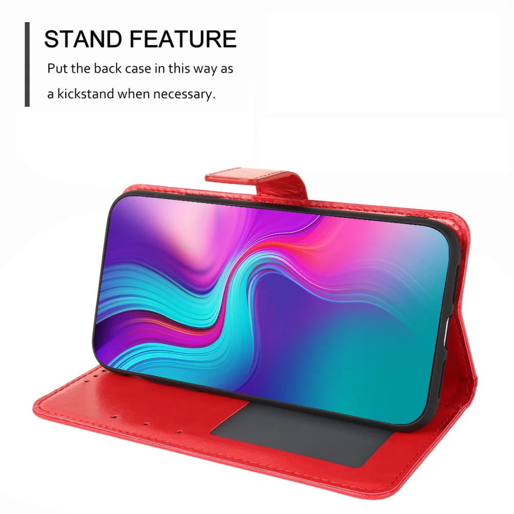 

Luxury Case For Realme 6 Case Flip Wallet Cover Realme 6S 5 7 8 Pro 2 3 Pro Shell Leather Bracket Photo Frame Shell Coque Capa