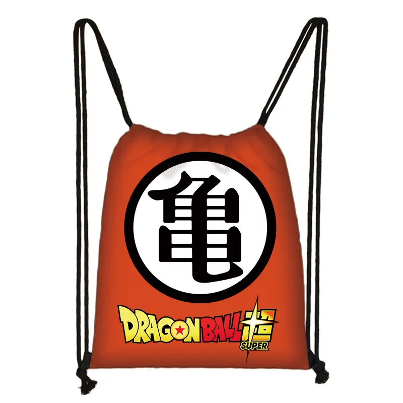 SKD-QLZ19 Аниме dragon ball drawstring сумка Goku Saiyan холщовый рюкзак подростковый рюкзак для мальчиков сумки для хранения - Цвет: SKD-QLZ19