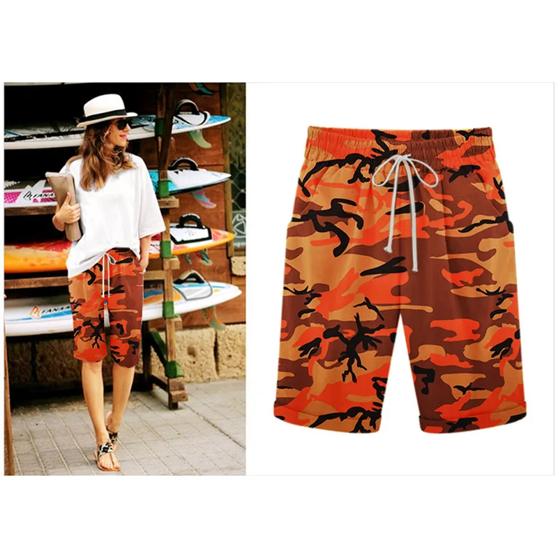 Summer Plus Size Women Pants Streetwear Casual Ropa Pantalones Mujer Camouflage Pants Women Clothes Trousers Spodnie Bottom 2XL