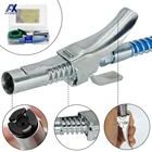 Соединительная муфта для шприца для смазки, быстросъемный фитинг, двойная ручка, 18 дюйма, NPT, сверхпрочная, с высоким сопротивлением, удобная коробка