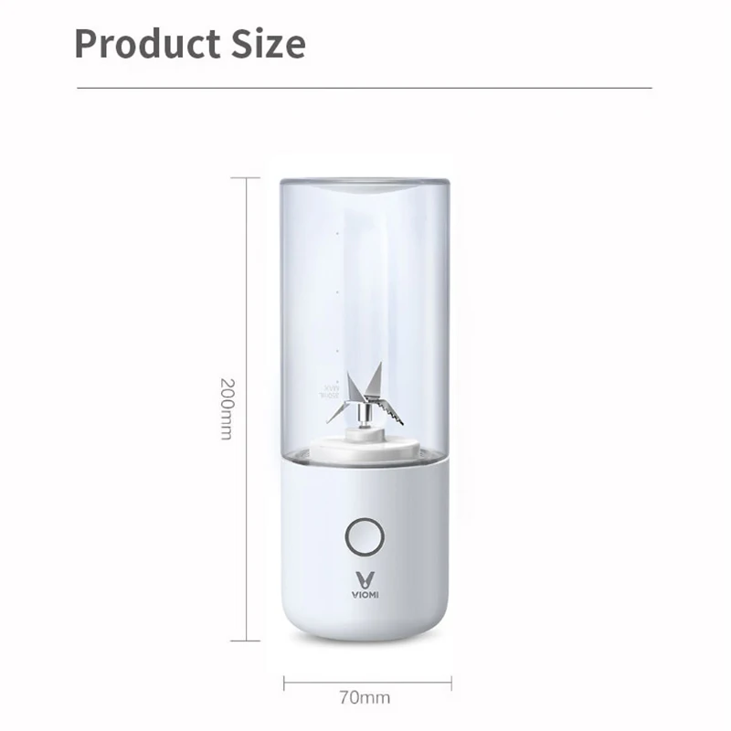 

Efocus Blender Electric Kitchen Juicer Mixer Portable Food Processor Charging Using Quick Juicing Cut Off Power