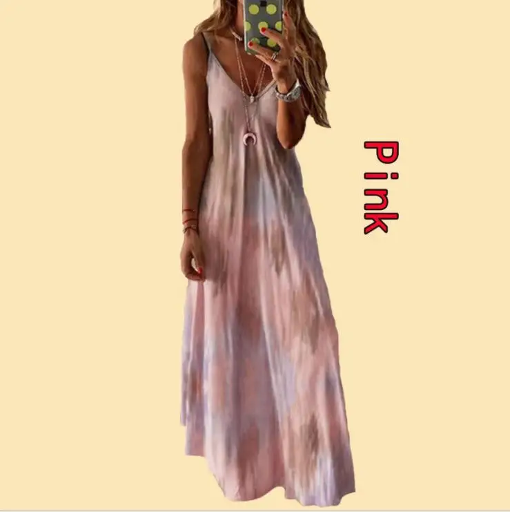 7 Цвета женское летнее Повседневное платье на бретелях Дамская мода варенка с