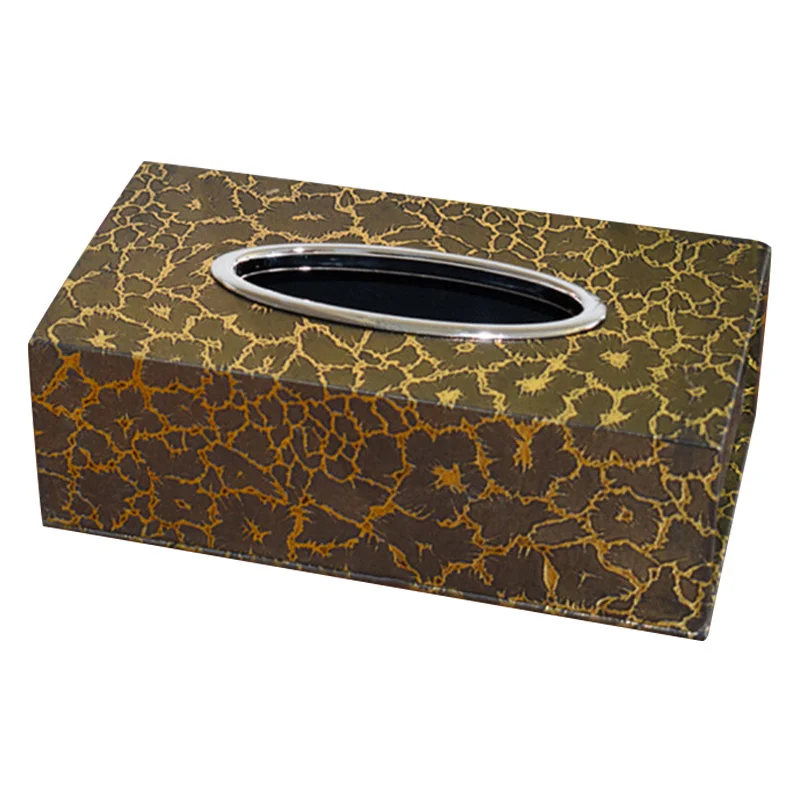 Кожаная Коробка для салфеток в форме прямоугольника дома и элегантный Съемный