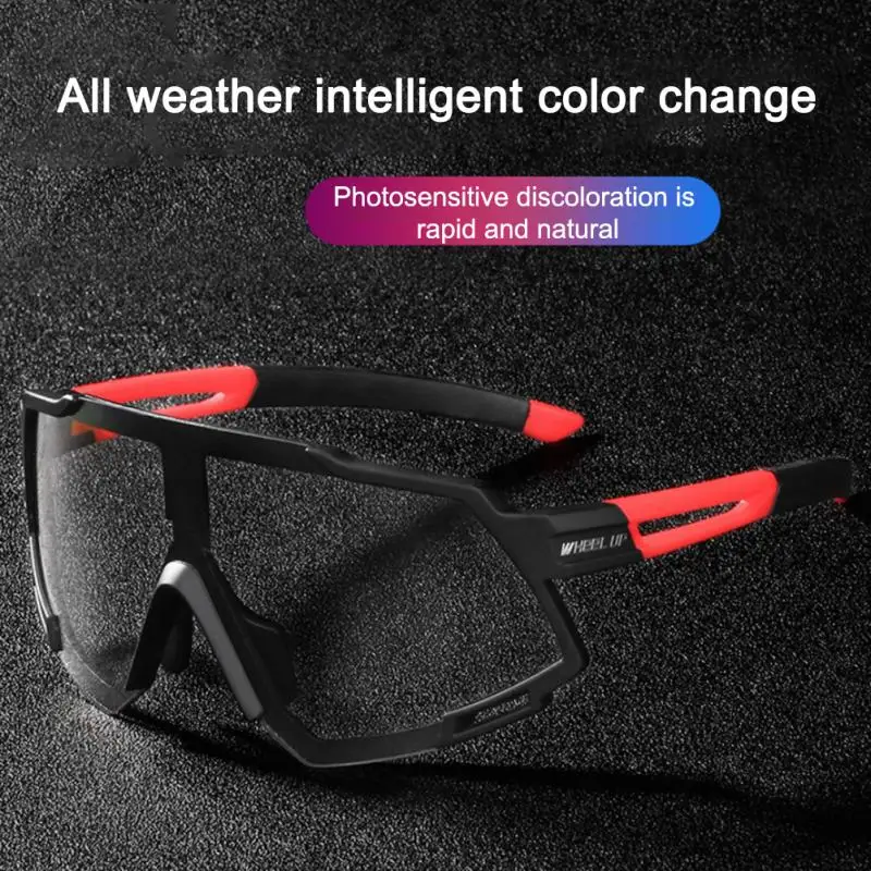 

Cycling Sunglasses Transparent Color Changing Goggles MTB Mountain Bike Fishing Hiking Outdoor Sports Eyewear Anti Fog Windproof