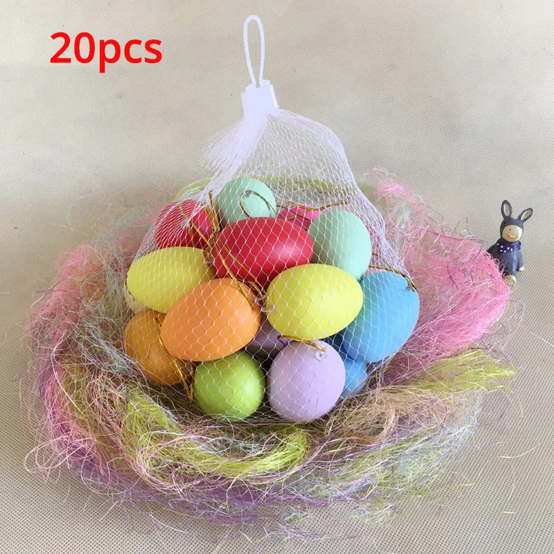 10-20 шт./лот реалистичные пластиковые пасхальные яйца для самостоятельной