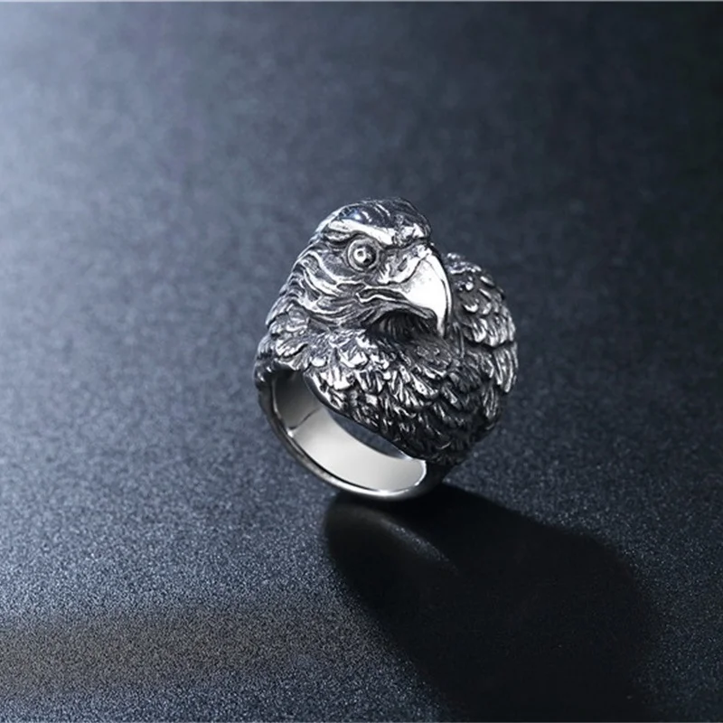 

Nordic Viking Crow Ring Stainless Steel Crow Head Ring Fashion Men's and Women's Accessories Ring Viking Jewelry