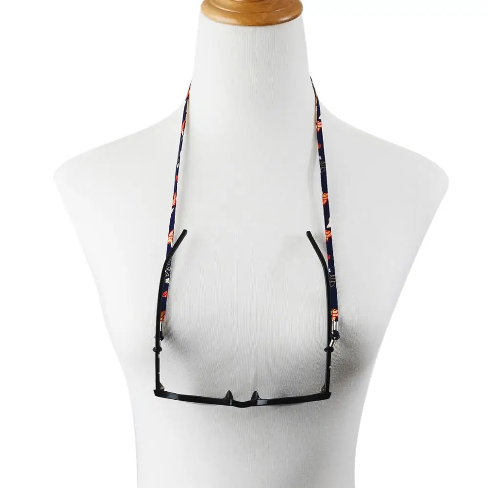 Классические контраст очки в стиле пэчворк цепь с универсальным силиконовым