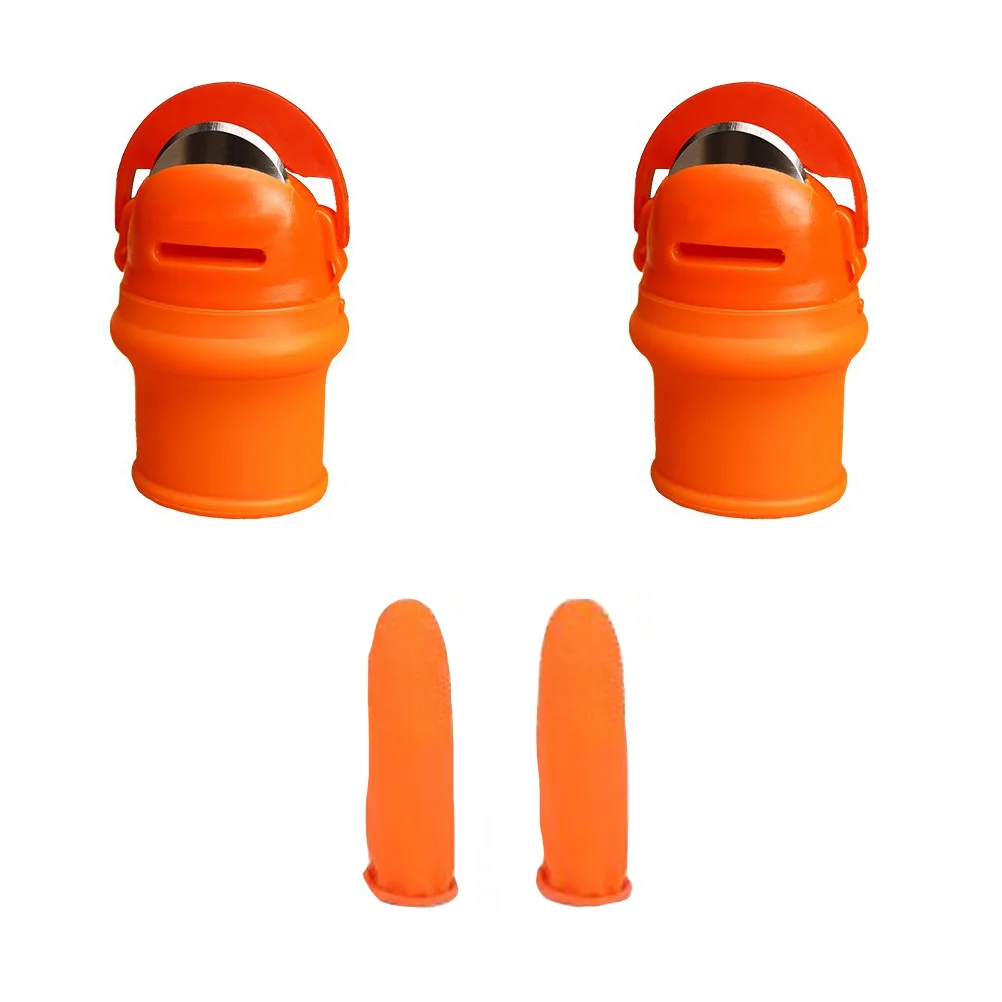 

2 Sets Gardening Thumb Cutters Fruit Vegetable Picking Cutter Thumb Finger Cutter
