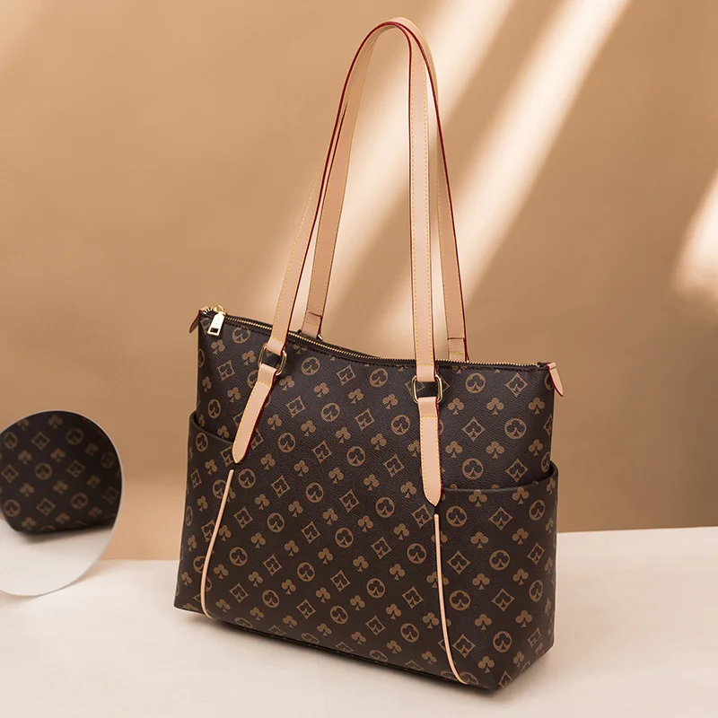 

New Women Shopping Bag Fashion Brand Design Large Capacity Tote Female Shoulder Bag High Quality PU Leather Travel Sac Handbag