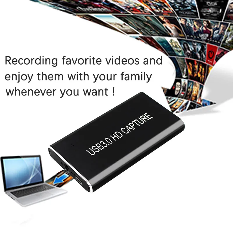 

Video Capture Card Device HDMI to USB 3.0 Type-C 1080P HD Game Capture Card for TV PC PS4 Live Streaming for Windows Linux Os X