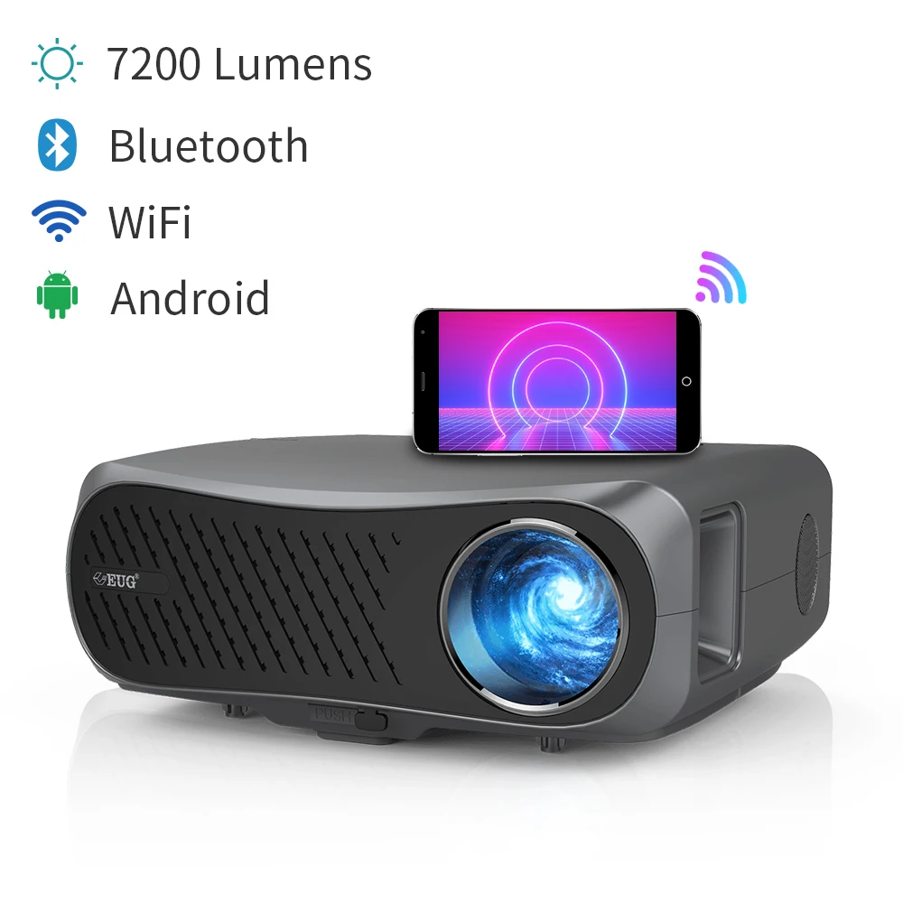 Home Projector Support Watching 4K Resolution Movies Video Led Wireless Airplay Android System Beame