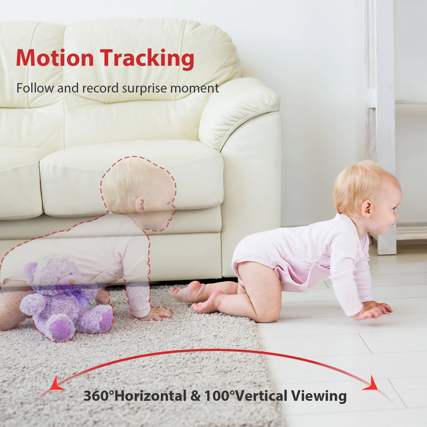 Victure 1080P HD Camera Smart Motion Tracking and Sound Detection Security IP Surveillance Pet Night Vision | Безопасность и