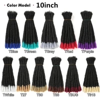 10 20inch synthetic handmade dreadlocks hair extensions ombre wigs crochet braiding hair for black women and men hair expo city