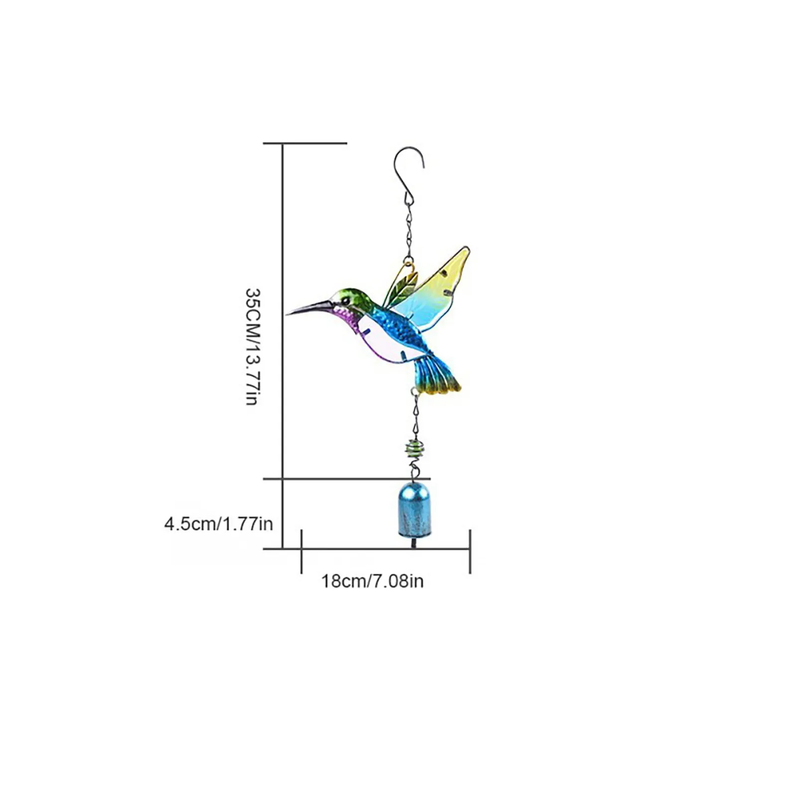 Декор Для внутреннего и наружного декора Of Hummingbird Wind Chime Garden Birds Chimes