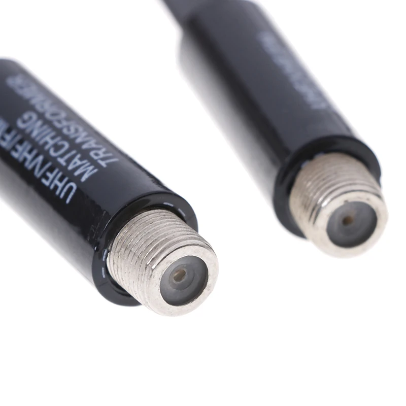 2 шт УВЧ/УКВ/FM/ТВ F кабель 75-300 Ом трансформатор Balun адаптер антенны подходящее для