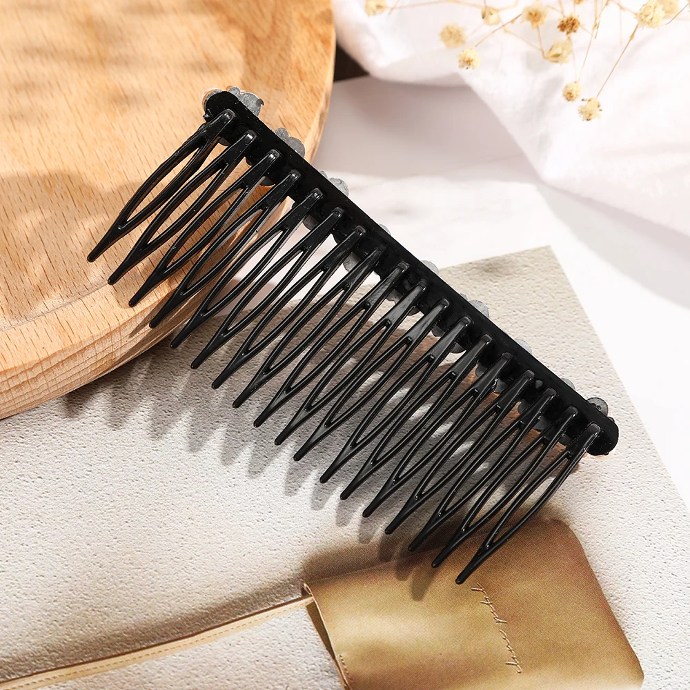 AWAYTR Fashion Women Hairpins Rhinestone Pearl Hair Combs Clip Claw Barrettes Maker Bun Accessories Headwear |