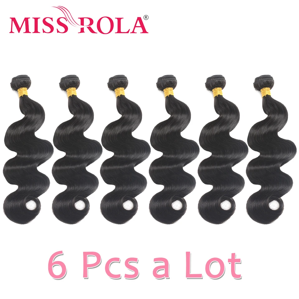 Miss Rola Brazilian Body Wave Hair Bundles Natural Color Hair Remy 100% Human Hair Extension 8-30 Inch Body Wave Hair Weaves