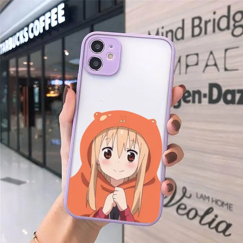 

Umaru chan Anime Doma Umaru Phone Cases Matte Transparent For iPhone 12 Mini 11 Pro XR XS Max 7 8 Plus
