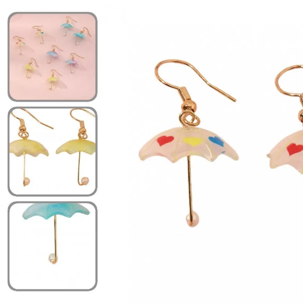 

Funny Women Wear-resistant Funny Umbrella Drop Earrings for Wedding