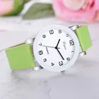 Женские кварцевые часы, наручные часы с ремешком из искусственной кожи, часы Wacth, подарки для девочек, женские часы