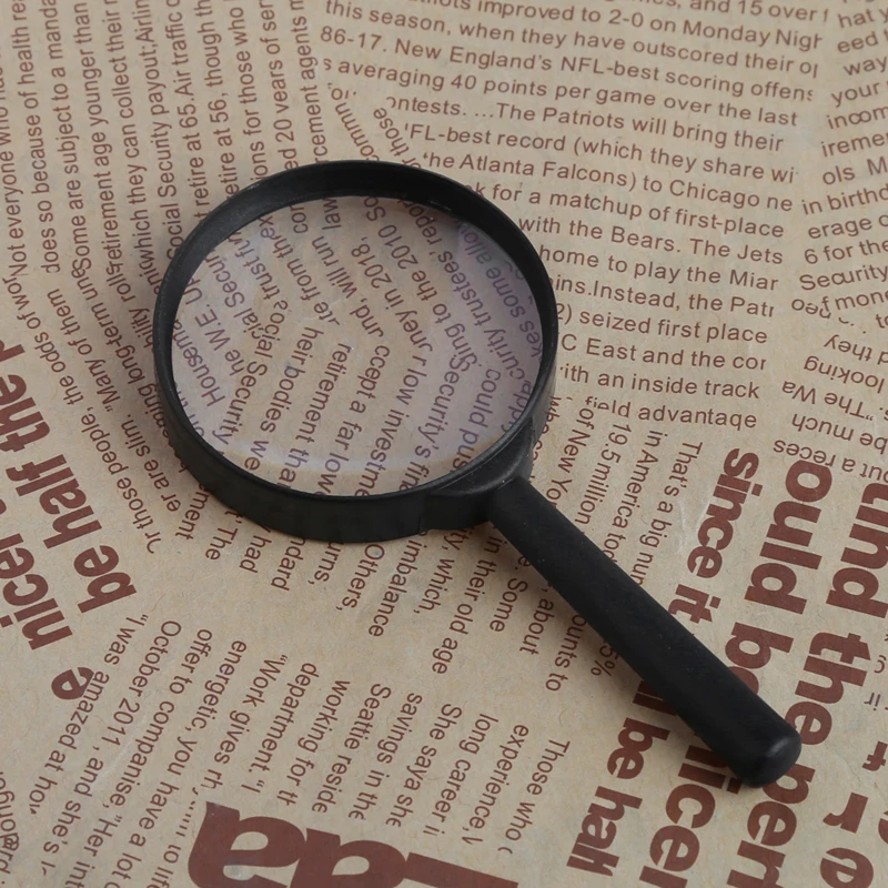 

Magnifier 60mm Hand Held 5X Magnifying Loupe Reading Glass Lens WXTC