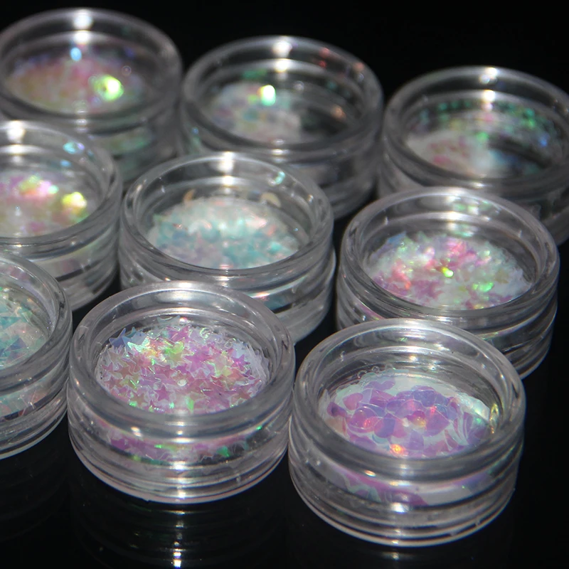 LAKIMU Блестки Дизайн хлопья для ногтей мини мерцание с различными талисманы формы