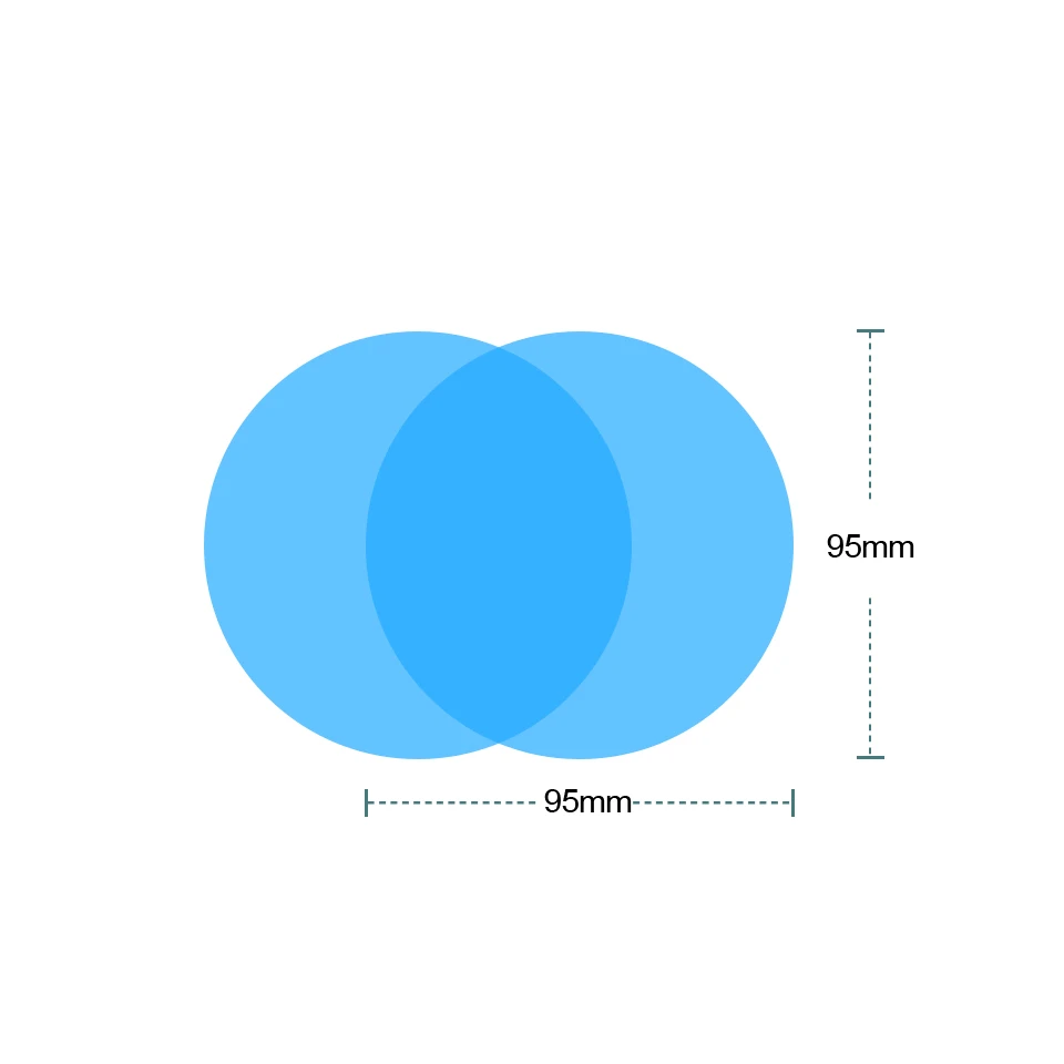 95 x 95 mm LOEN 2 шт. непромокаемый автомобильный пленка на зеркало заднего вида стикер Анти-туман защитная пленка дождь щит замена наклейка s на все машины - Название цвета: 95 x 95 mm