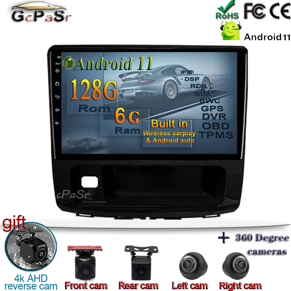 6 + 128G 9 'ɺndroid 11 для GREAT WALL Haval H9 2014 - 2020 искусственный мультимедийный DVD-плеер BT WIFI