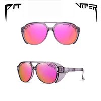 dropshipping goggles pit viper polarized punk sunglasses fashion round men safety gafas de sol women cute sun glasses 2022