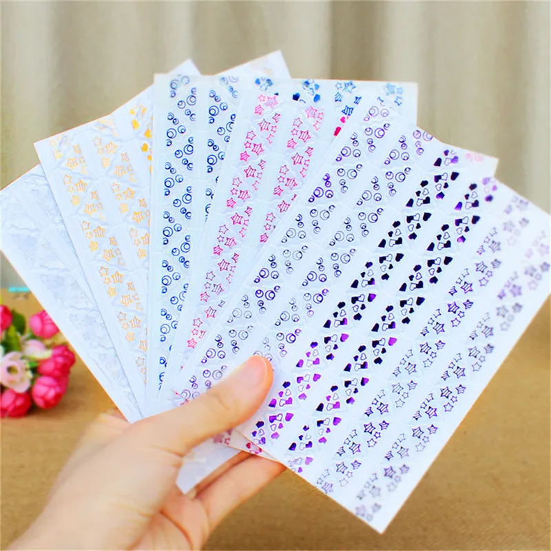 78 шт/лист золотой штампованный прозрачный угловая наклейка для фотоальбомов