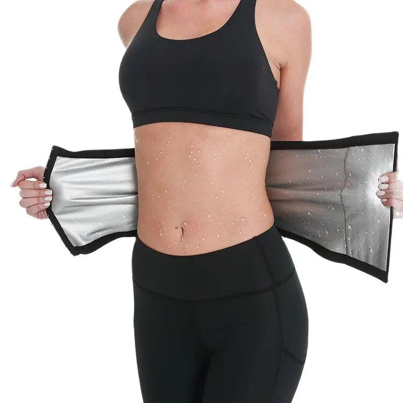 

Yoga Top Women Gym Cloths S-3XL Dacron Silver Film Adjustable Abdominal Fast Sweat Running Fitness Yoga Belt