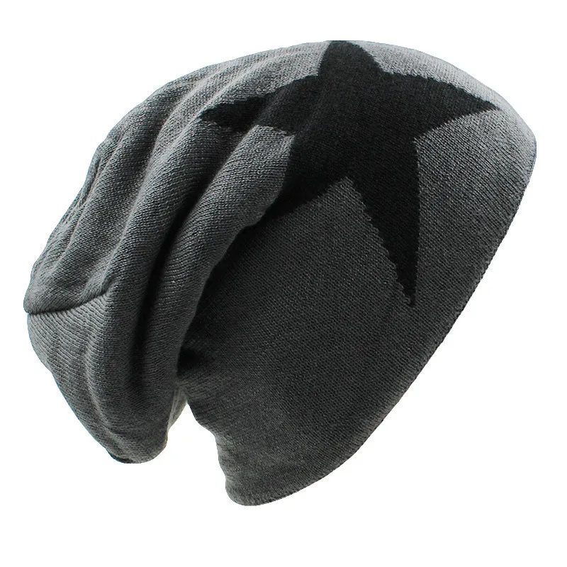 ALTOBEFUN Beanie Мужская зимняя шапка Кепка из искусственного меха теплая мешковатая
