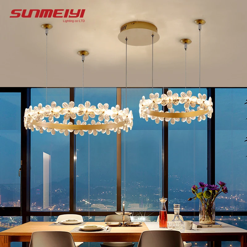 Современные светодиодные люстры сделай сам Золотой светильник в скандинавском