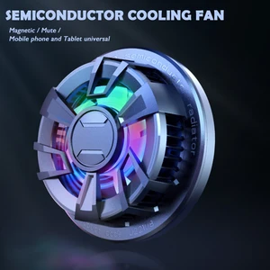 magnetic mobile phone cooler semiconductor portable tablet cooling fan holder ipad mute radiator for android iphone accessories free global shipping