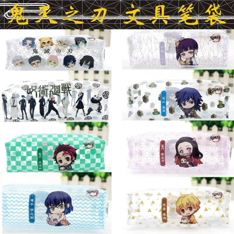 

Japanese anime demon killer Kimetsu No Yaiba Kamado Tanjirou Nezuko pencil case storage bag cosmetic bag stationery bag gift