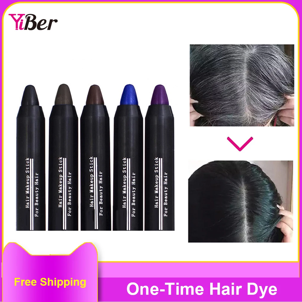 

One-Time Hair Dye Tintes Para Cabello Instant Gray Root Coverage Hair Color Cream Stick Temporary Multicolor Hair Coloring Pen