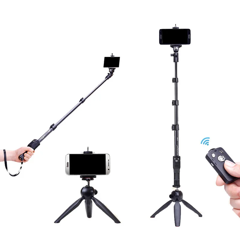 Монопод для селфи Yunteng 1288 с камерой Gopro Hero4/3/2 SJCAM Bluetooth Палка Iphone